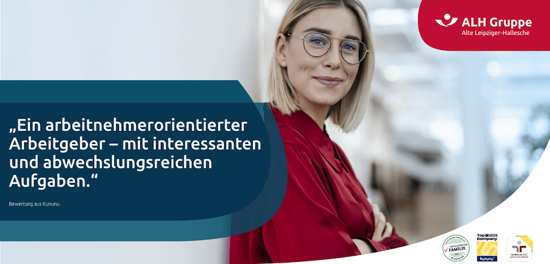 Alte Leipziger Stellenangebot Header